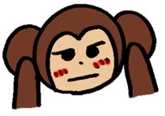 Mr. Monkey and Mr. Rabbit sticker #8022178