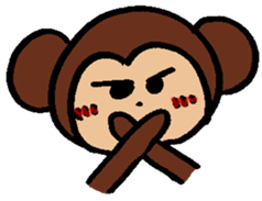 Mr. Monkey and Mr. Rabbit sticker #8022179