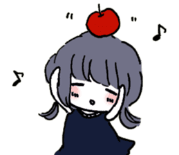 Negative Girl Ku-chan sticker #8022767