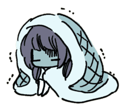 Negative Girl Ku-chan sticker #8022775