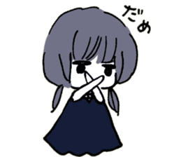 Negative Girl Ku-chan sticker #8022785