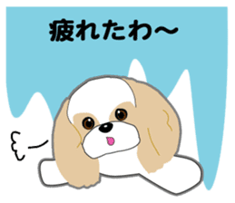 Shih Tzu of Kansai dialect sticker #8022836