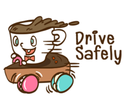 Slow life cafe sticker #8023732