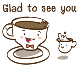 Slow life cafe sticker #8023751