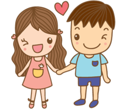 Yaimai & Poogun Sweet couple sticker #8023835