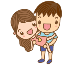 Yaimai & Poogun Sweet couple sticker #8023836