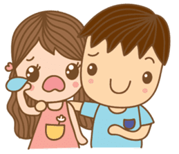 Yaimai & Poogun Sweet couple sticker #8023837