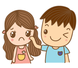 Yaimai & Poogun Sweet couple sticker #8023838