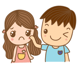 Yaimai & Poogun Sweet couple sticker #8023838