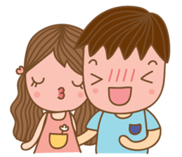 Yaimai & Poogun Sweet couple sticker #8023839