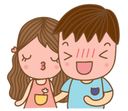 Yaimai & Poogun Sweet couple sticker #8023839