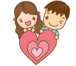 Yaimai & Poogun Sweet couple sticker #8023840