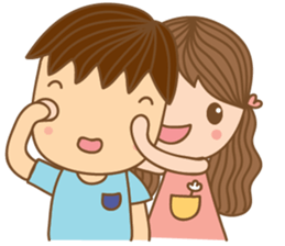 Yaimai & Poogun Sweet couple sticker #8023842