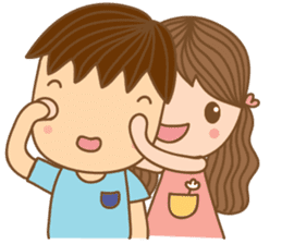 Yaimai & Poogun Sweet couple sticker #8023842