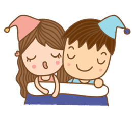 Yaimai & Poogun Sweet couple sticker #8023843
