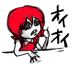 the badgirl WARUKO HEATUP sticker #8023966