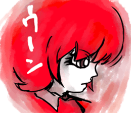 the badgirl WARUKO HEATUP sticker #8023978