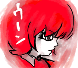 the badgirl WARUKO HEATUP sticker #8023978