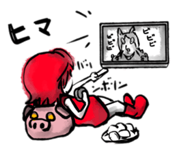 the badgirl WARUKO HEATUP sticker #8023979