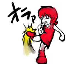 the badgirl WARUKO HEATUP sticker #8023985