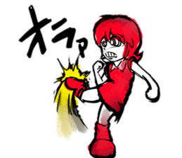 the badgirl WARUKO HEATUP sticker #8023985