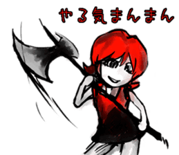 the badgirl WARUKO HEATUP sticker #8023995