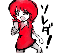 the badgirl WARUKO HEATUP sticker #8023998