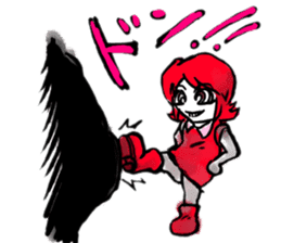 the badgirl WARUKO HEATUP sticker #8024000