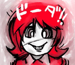 the badgirl WARUKO HEATUP sticker #8024002