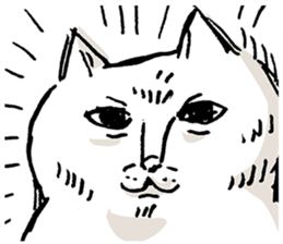 The white hero cat sticker #8024350