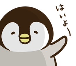 Affirmative emperor penguin. sticker #8024527