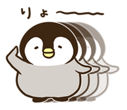 Affirmative emperor penguin. sticker #8024530