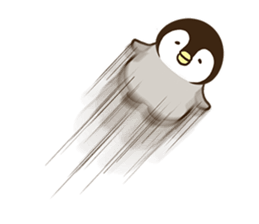 Affirmative emperor penguin. sticker #8024532