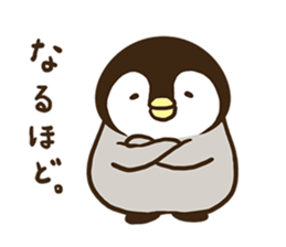 Affirmative emperor penguin. sticker #8024537