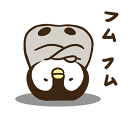 Affirmative emperor penguin. sticker #8024538