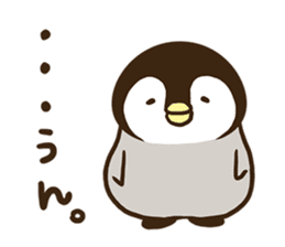 Affirmative emperor penguin. sticker #8024541