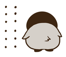 Affirmative emperor penguin. sticker #8024543