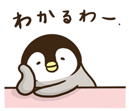 Affirmative emperor penguin. sticker #8024552