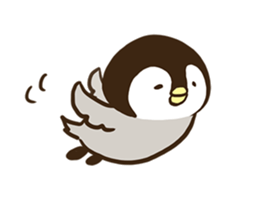 Affirmative emperor penguin. sticker #8024557