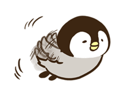 Affirmative emperor penguin. sticker #8024558