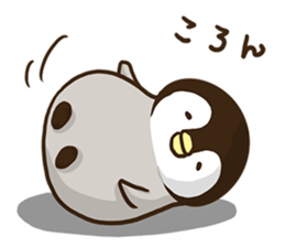 Affirmative emperor penguin. sticker #8024560