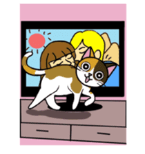 Chalie Calico cat sticker #8025215