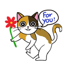 Chalie Calico cat sticker #8025216