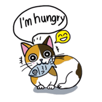 Chalie Calico cat sticker #8025228