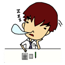 Life and work of the office worker sticker #8025331