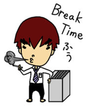 Life and work of the office worker sticker #8025356