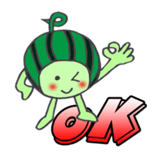 Watermelon guy sticker #8028453