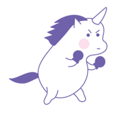 Unny unicorn sticker #8029491
