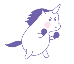 Unny unicorn sticker #8029491
