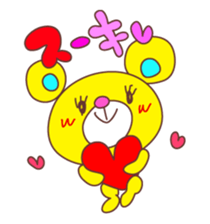 Cute Love Bear sticker #8029684